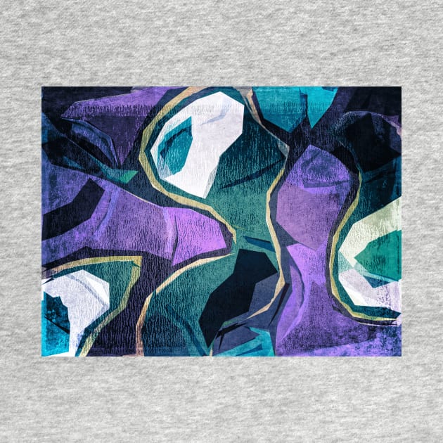 Blue And Green Abstract Art by perkinsdesigns